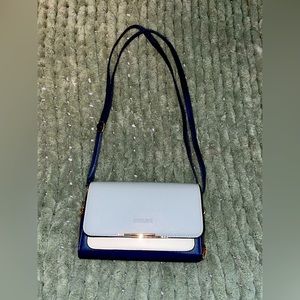 Blue crossbody hand bag